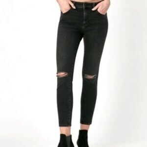 Mavi Lucy High Rise Skinny Jeans Cotton Blend Distressed Stretch Denim 27 Sample